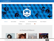 Tablet Screenshot of festival-millenni.com